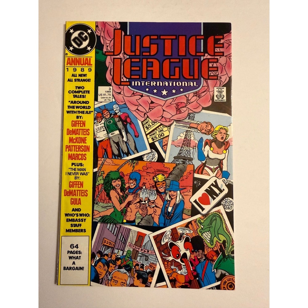 DC Comics Justice League International Annual 3 1989 Comic Book
